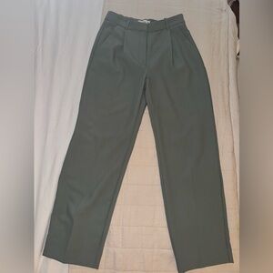 Abercrombie Tailored Straight Pant Sage Green